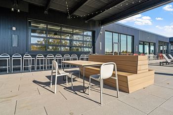 Outdoor kitchen with grills